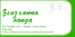 zsuzsanna hanga business card